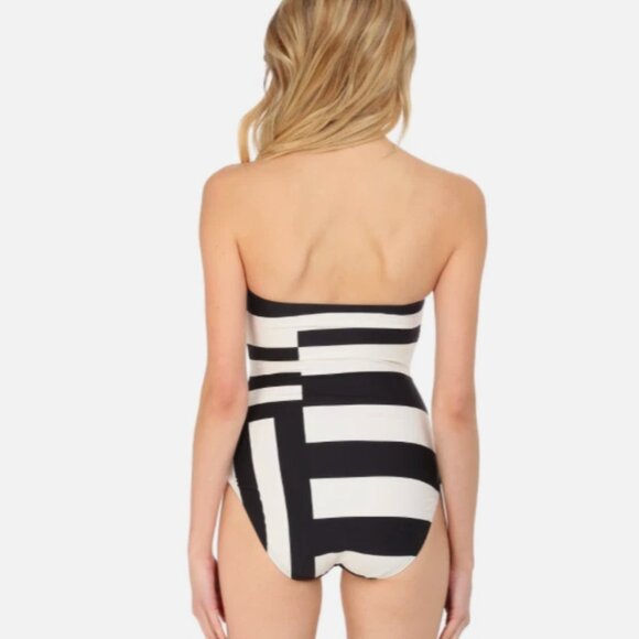 Kate Spade New York Balboa Island Bandeau Maillot One Piece Swimsuit size L - Picture 3 of 14